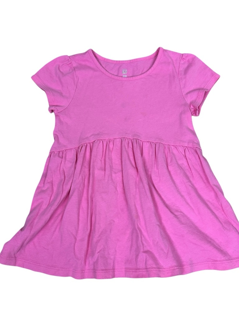 GAP Kids girls  Bright Pink Short Sleeve Playtime Favorites Tunic Tee